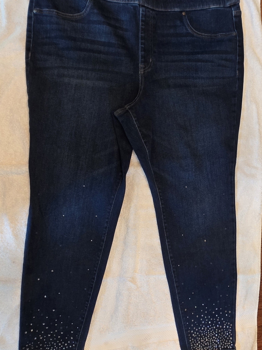Lane Bryant High-Rise Pull-On Rhinestone Jeggings